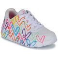 Chaussures enfants sur Grenoble : Baskets basses enfant Skechers UNO LITE - GOLDCROWN SPREAD THE LOVE Blanc