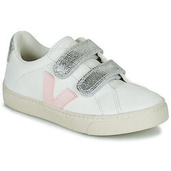 Baskets basses enfant Veja SMALL ESPLAR VELCRO Blanc