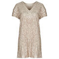 Robes sur Grenoble : Robe courte Ikks ROB MC CT SEQUIN Dor&eacute;