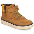 Chaussures enfants sur Grenoble : Baskets montantes enfant Geox RIDDOCK WPF Marron