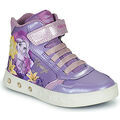 Chaussures enfants sur Grenoble : Baskets montantes enfant Geox J SKYLIN GIRL G