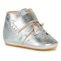 Chaussons enfant Easy Peasy KINY CHAT Argent&eacute;