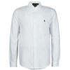 Chemise Polo Ralph Lauren CHEMISE AJUSTEE COL BOUTONNE EN POLO FEATHERWEIGHT Blanc