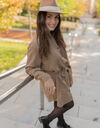 Robe courte C&eacute;leste DAPHNE Beige