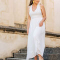 Robe C&eacute;leste JULIA Blanc