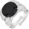 Bijoux Sc Crystal B3334-ARGENT-NOIR Argent&eacute;
