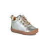 Baskets montantes enfant Easy Peasy MY DEBOO LACET Argent&eacute;