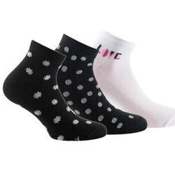Chaussettes Kindy Lot de 3 paires de socquettes en coton motif paquerettes