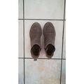 Bottines enfant Kickers Bottines Kickers daim gris dor&eacute; 35 Gris