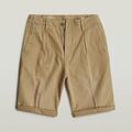 Shorts/Bermuda sur Grenoble : Short G-Star Raw D24544 C962 PLEATED CHINO-B444 SAFARI