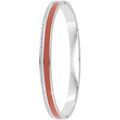 Bracelets sur Grenoble : Bracelets Sc Crystal B4338-ARGENT-ORANGE