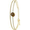 Bracelets Sc Boh&egrave;me B4272-DORE-OEILDETIGRE Marron Grenoble