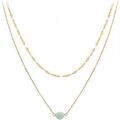 Collier Sc Crystal B4277-DORE-AMAZONITE Dor&eacute; Grenoble