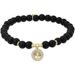Bracelets Sc Boh&egrave;me B4180-NOIR-DORE Noir