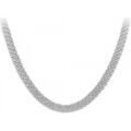 Collier Sc Crystal B3136-ARGENT Argent&eacute; Grenoble