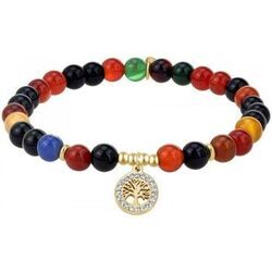 Bracelets Sc Boh&egrave;me B4180-MULTICOLOR-DORE Dor&eacute;