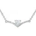 Collier Sc Crystal B4193-ARGENT Argent&eacute;