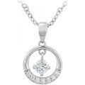 Collier Sc Crystal B4192-ARGENT Argent&eacute;