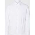 Chemise Selected 16094593 JERSEY SHIRT-BRIGHT WHITE