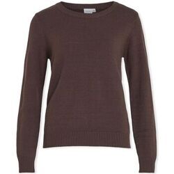 Pull Vila Noos Ril O-Neck L/S - Coffee Bean