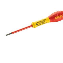 Tournevis plat 3,5 x 75mm isol&eacute; 1000V STANLEY Fatmax