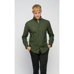 T-shirt Teeshoppen The Original Performance Chemise Oxford - Nuit en for&ecirc;t Vert