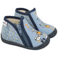 Chaussons b&eacute;b&eacute; Bellamy CHAUSSON BEBE PAULIN ROBOT JEANS Bleu