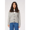 Gilet Teeshoppen Cardigan tricot&eacute; - M&eacute;lange gris clair Gris