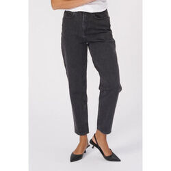 Jeans Teeshoppen The Original Performance Mom Jean - Denim noir d&eacute;lav&eacute; Noir