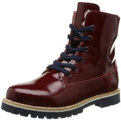 Baskets enfant Petit Bateau bottines fille tek fur vernis sangria