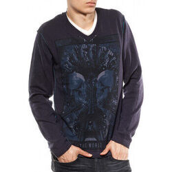 Gilet Japan Rags Pull Homme Col V Breg Indigo