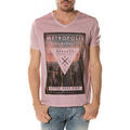 Polo Deeluxe T-Shirt Homme Metropolis rose clair poudr&eacute; Rose