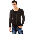 T-shirt Guess T-Shirt manches Longues BLOCK noir