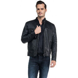 Blouson Salsa Blouson en synth&eacute;tique perfor&eacute; Noir Noir