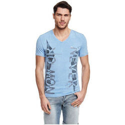 Polo Guess T-Shirt Message Bleu