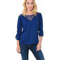 Chemise Kaporal Tunique / Top Femme Alban Marine Bleu Fonc&eacute; Bleu Grenoble