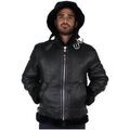 Blouson Schott Bombardier en mouton retourn&eacute; ref 40261-noir Noir