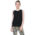 Polo Desigual T Shirt femme Blouse Learn Noir