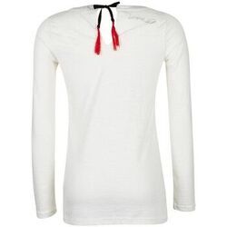 T-shirt Desigual T-Shirt Femme Manches longues Slub Ecru