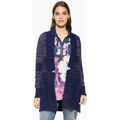 Pull Desigual Gilet Femme Jane Bleu