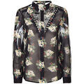 Chemises sur Grenoble : Chemise Guess Chemisier Clouis Romantic Bouquet noir