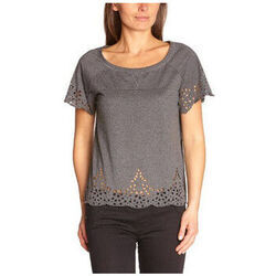 Polo Vero Moda V&eacute;ro Moda T-Shirt Femme joy patila gris Gris
