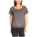 Polo Vero Moda V&eacute;ro Moda T-Shirt Femme joy patila gris Gris Grenoble