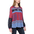 Chemises sur Grenoble : Chemise Desigual Chemise Femme Mona Fucsia Luxor Bordeaux 17WWCW83