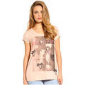 Polo Guess T-Shirt Femme Born To Party Rose