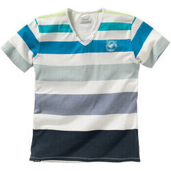 Polo Kaporal T-Shirt Homme STARO Ray&eacute; Bleu Blanc Multicolore