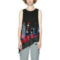 Polo Desigual T Shirt Lauretta Noir 18SWBW75