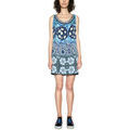 Robe Desigual Robe Fran&ccedil;oise Shark Bleu 18SWVWE5 Bleu