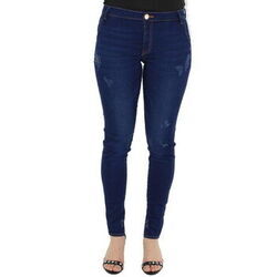 Pantalon Pallas Cuir Pantalon en jean ref_sof43071-bleu marine