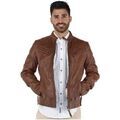 Blouson Redskins Blouson Lynch Casting en cuir ref_trk37824 Cognac